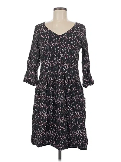 Pre-owned Garnet Hill Casual Dress In Black