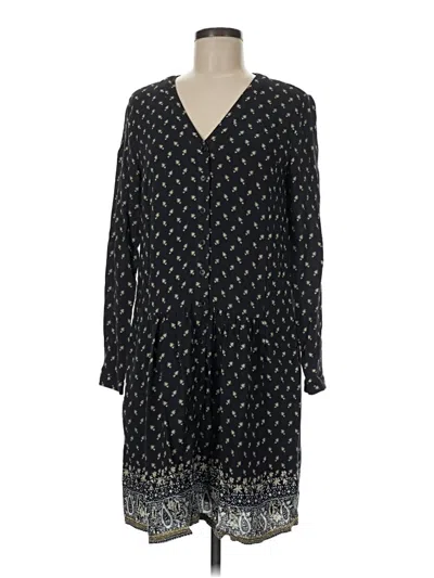 Pre-owned Garnet Hill Casual Dress In Black