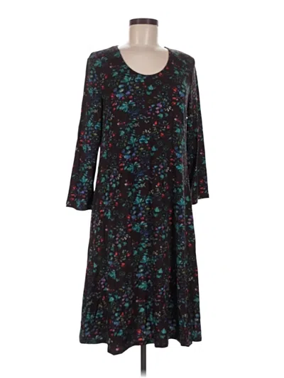 Pre-owned Garnet Hill Casual Dress In Black