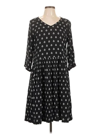 Pre-owned Garnet Hill Casual Dress In Black