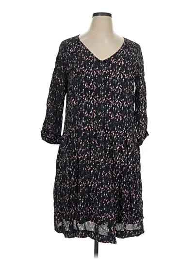 Pre-owned Garnet Hill Casual Dress In Black