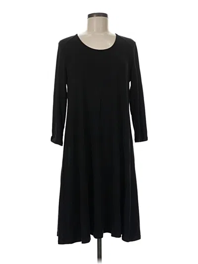 Pre-owned Garnet Hill Casual Dress In Black