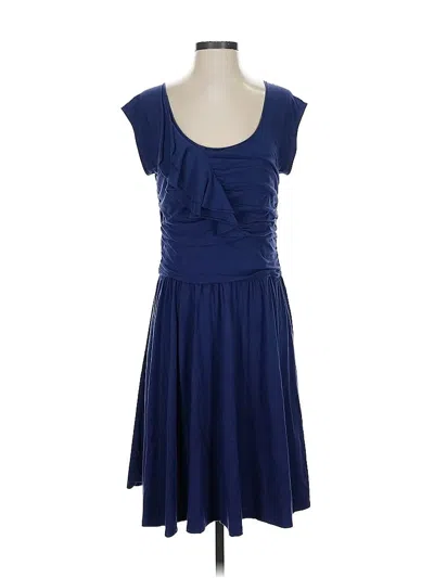 Pre-owned Garnet Hill Casual Dress In Blue