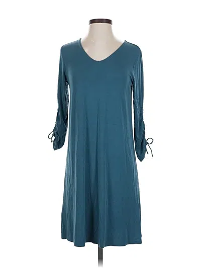 Pre-owned Garnet Hill Casual Dress In Blue