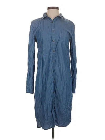 Pre-owned Garnet Hill Casual Dress In Blue