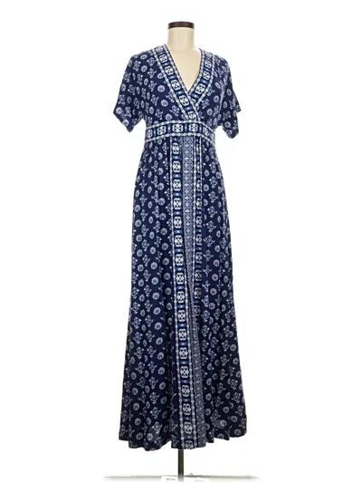 Pre-owned Garnet Hill Casual Dress In Blue