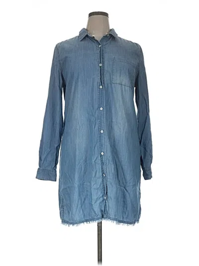 Pre-owned Garnet Hill Casual Dress In Blue