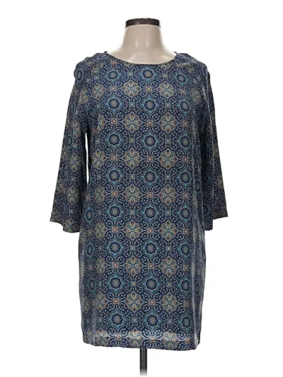 Pre-owned Garnet Hill Casual Dress In Blue
