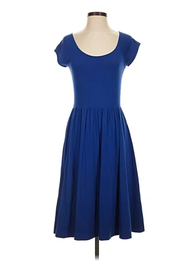 Pre-owned Garnet Hill Casual Dress In Blue