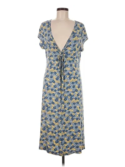 Pre-owned Garnet Hill Casual Dress In Blue
