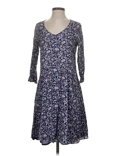 Pre-owned Garnet Hill Casual Dress In Blue