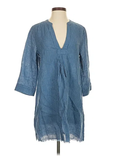 Pre-owned Garnet Hill Casual Dress In Blue