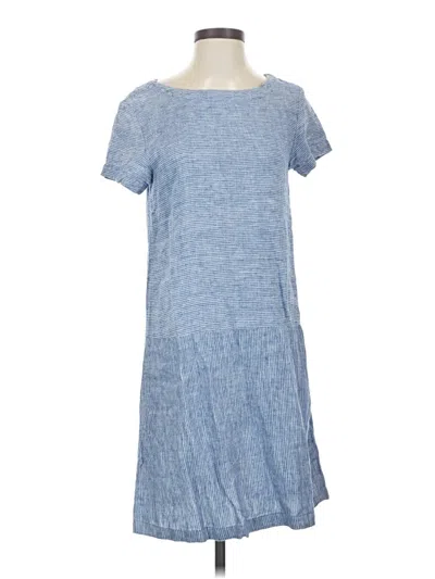 Pre-owned Garnet Hill Casual Dress In Blue