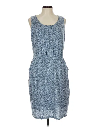 Pre-owned Garnet Hill Casual Dress In Blue