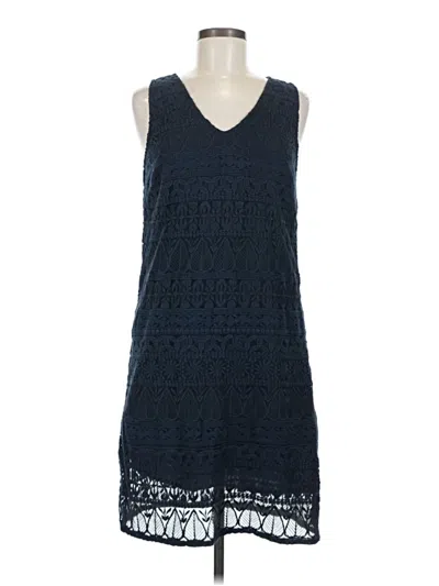 Pre-owned Garnet Hill Casual Dress In Blue