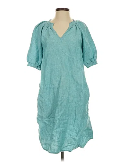 Pre-owned Garnet Hill Casual Dress In Blue