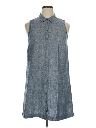Pre-owned Garnet Hill Casual Dress In Blue