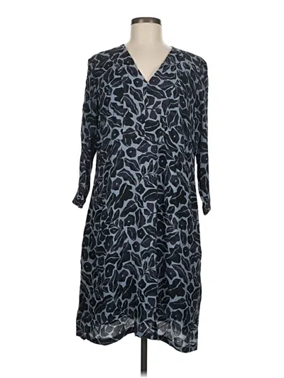 Pre-owned Garnet Hill Casual Dress In Blue