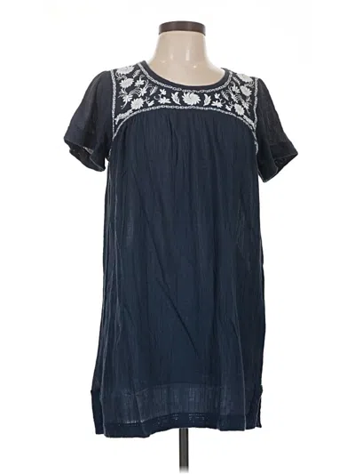 Pre-owned Garnet Hill Casual Dress In Blue