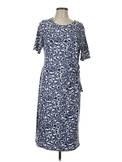 Pre-owned Garnet Hill Casual Dress In Blue