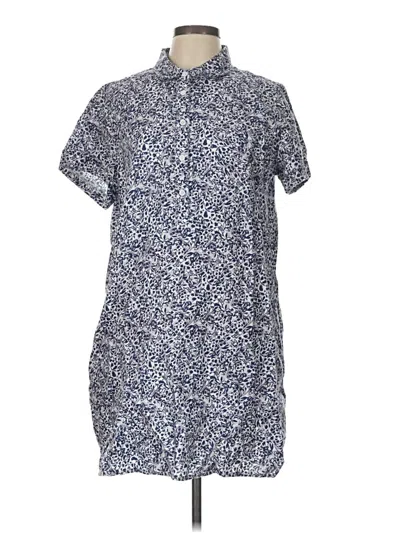 Pre-owned Garnet Hill Casual Dress In Blue