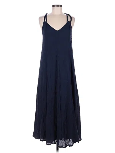 Pre-owned Garnet Hill Casual Dress In Blue