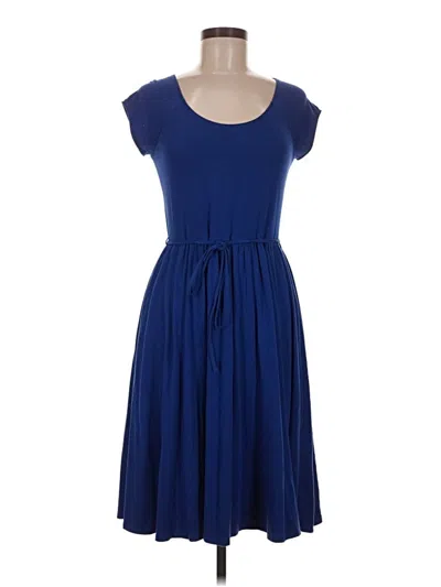 Pre-owned Garnet Hill Casual Dress In Blue