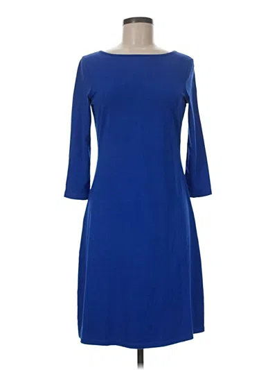 Pre-owned Garnet Hill Casual Dress In Blue