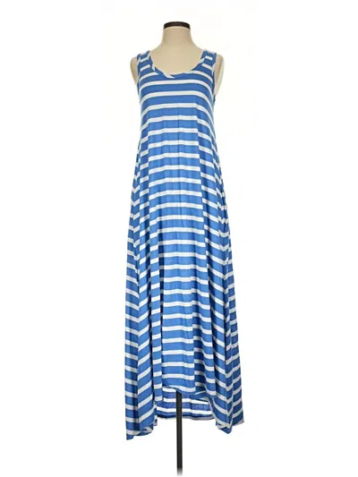 Pre-owned Garnet Hill Casual Dress In Blue