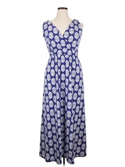 Pre-owned Garnet Hill Casual Dress In Blue