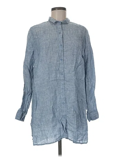 Pre-owned Garnet Hill Casual Dress In Blue