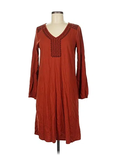 Pre-owned Garnet Hill Casual Dress In Brown