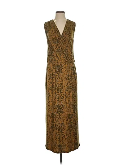 Pre-owned Garnet Hill Casual Dress In Brown