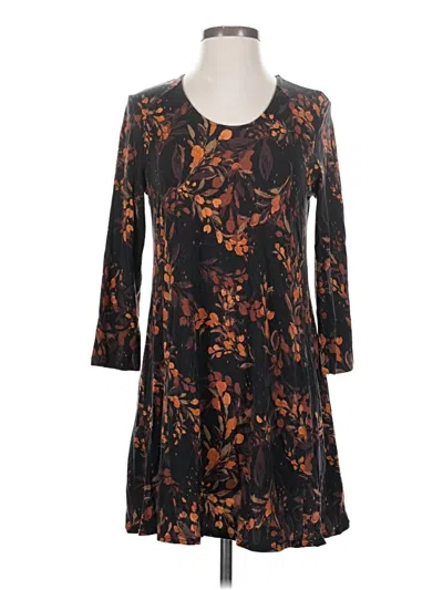 Pre-owned Garnet Hill Casual Dress In Brown