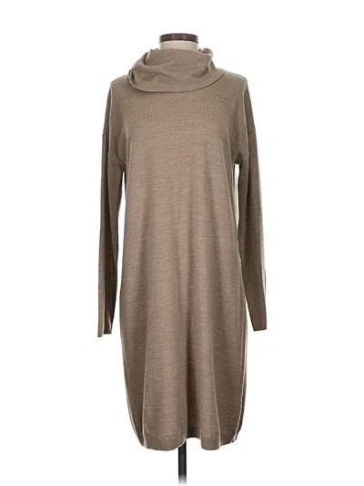 Pre-owned Garnet Hill Casual Dress In Brown