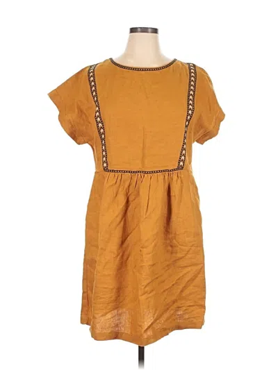 Pre-owned Garnet Hill Casual Dress In Brown