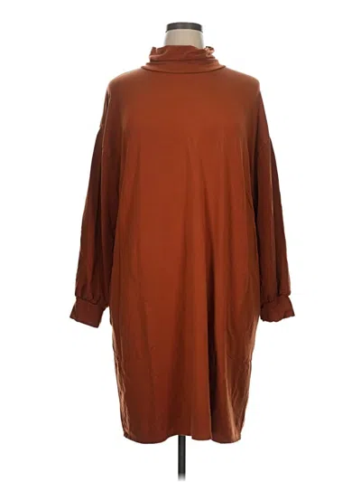 Pre-owned Garnet Hill Casual Dress In Brown