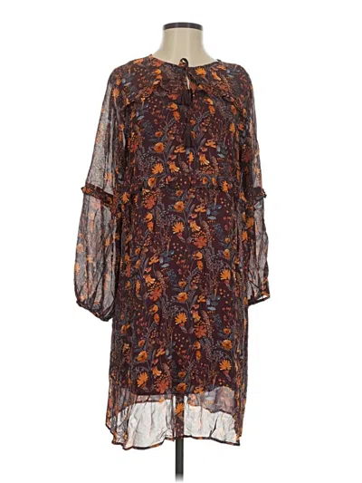 Pre-owned Garnet Hill Casual Dress In Brown