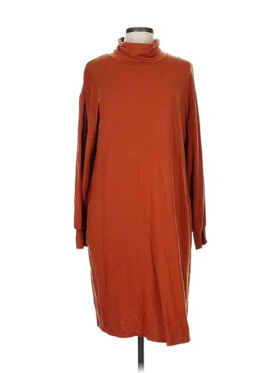 Pre-owned Garnet Hill Casual Dress In Brown