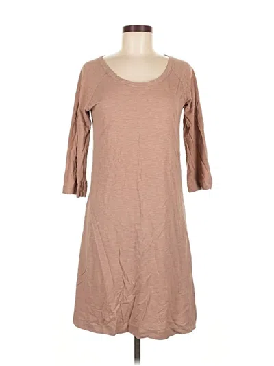 Pre-owned Garnet Hill Casual Dress In Brown