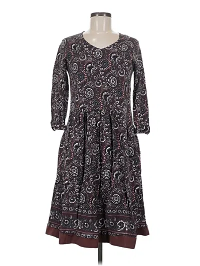 Pre-owned Garnet Hill Casual Dress In Brown