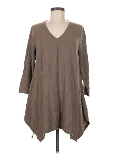 Pre-owned Garnet Hill Casual Dress In Brown