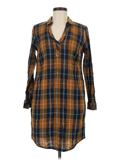 Pre-owned Garnet Hill Casual Dress In Brown