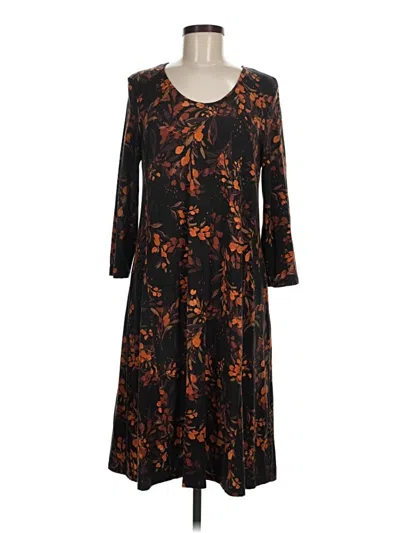 Pre-owned Garnet Hill Casual Dress In Brown