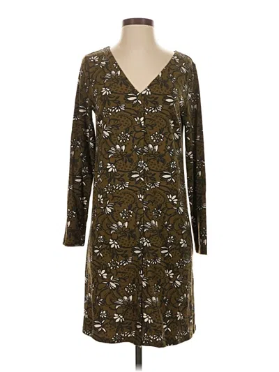 Pre-owned Garnet Hill Casual Dress In Brown