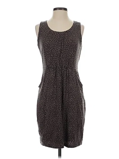 Pre-owned Garnet Hill Casual Dress In Brown