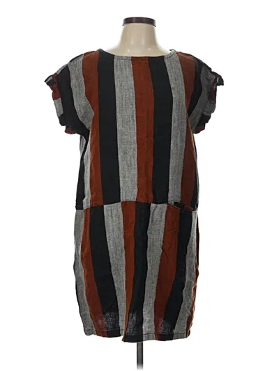 Pre-owned Garnet Hill Casual Dress In Brown