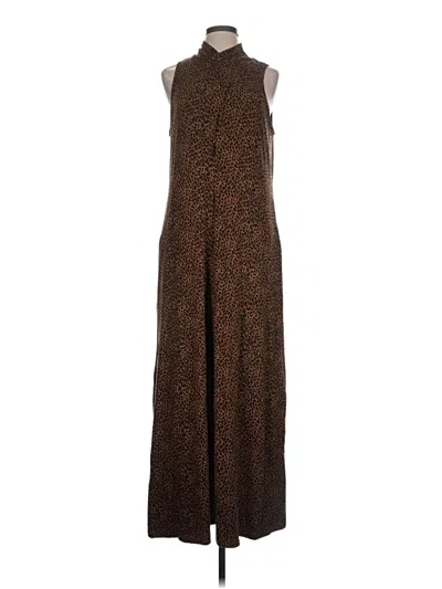 Pre-owned Garnet Hill Casual Dress In Brown