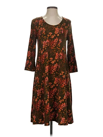 Pre-owned Garnet Hill Casual Dress In Brown