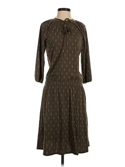 Pre-owned Garnet Hill Casual Dress In Brown